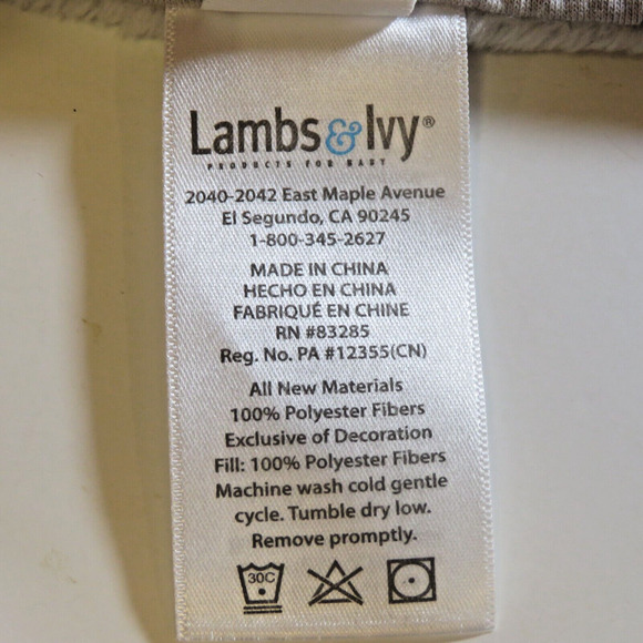 Disney Baby Lion King Simba Lambs & Ivy Gray Tan Newborn Lovey Blanket - Picture 5 of 11